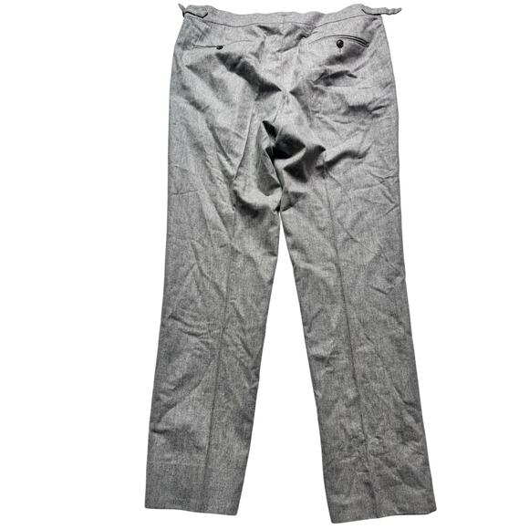 SUITSUPPLY Light Grey Pleated Brentwood Trousers Pure Wool Size 38 L - Picture 2 of 6